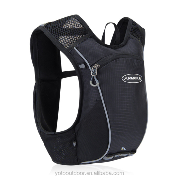 2L Waterproof Polyester Reflective Trail Running Vest Hydration Backpack for Marathon and Triathlon