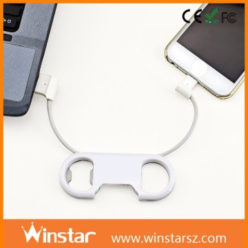 Exclusive new design usb panel mount cable and bottle opener for iPhone 6 or micro USB phones