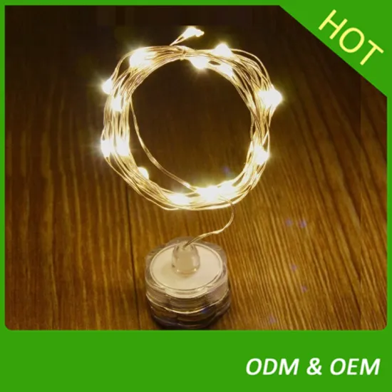 Led String Lights Fairy Micro Lights 2M 20 LEDs Battery Powered Silver Wire Waterproof Lights for Holiday Party