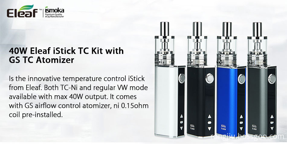 Eleaf Istick Tc 40w Balang kiti, BossGoo.com'da Yksek Kalite Eleaf Istick Tc 40w Balang kiti Eleaf Istick Tc 40w Balang kiti, BossGoo.com'da Yksek Kalite Eleaf Istick Tc 40w Balang kiti