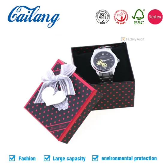 Luxury two-pieces Watch Jewelry Paper Box with Foam