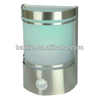 Glass garden lamps with motion sensor
