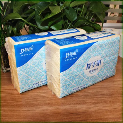 folded hand paper towel tissues