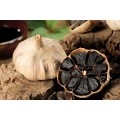 Peeled odorless black garlic