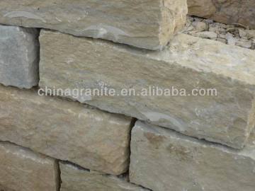 yellow sandstone wall blocks