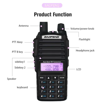 Baofeng High Quality NEWEST UV82  BAOFENG dual band 2 way walkie talkie UV-82 best selling two way radio