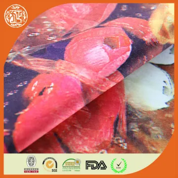 hot selling new fashion cloth fabric digital printed T/C spandex satin fabric at price