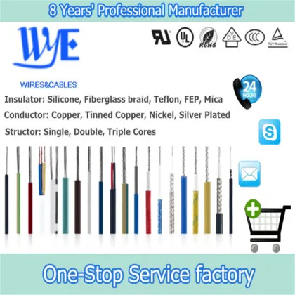 0.3mm2 AWG22 Mica Fiber Insulated VDE Certification Approving Nickel Plated Coated Wire Cable