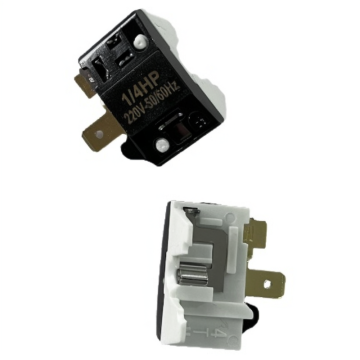 1/7HP Starter Refrigerator Compressor PTC Start Relay & Overload Protector