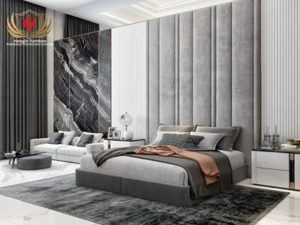 5-Star Hotel Furniture: Customizable MDF Beds & Lobbies for Four Seasons Projects