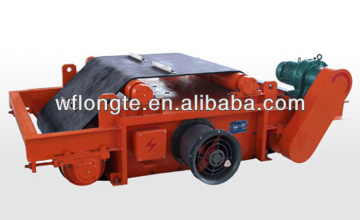 Suspension fan cooled belt type electro magnetic separator