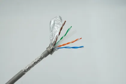 Super-Six Shielded Cat6/Cat6a/Cat7/Cat8 FTP/SFTP PVC Jacket Ethernet Cable - 1m Length