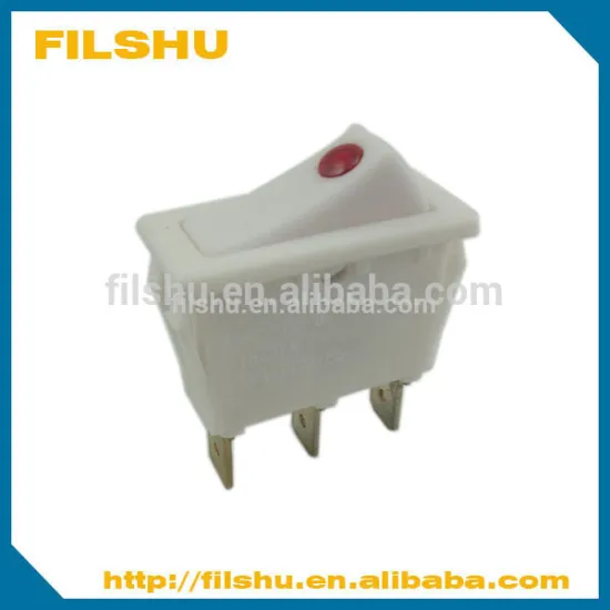 FILSHU 2015 hot sales white illuminated rocker switch used for home appliance