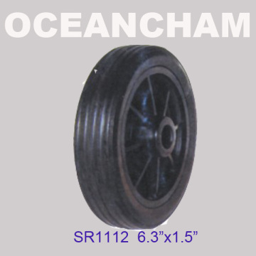 Sr1112 6.3"X1.5" Wheel Barrow Solid Rubber Wheel