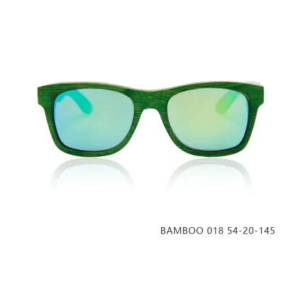 Classic Design REVO Mirror Bamboo Sunglasses