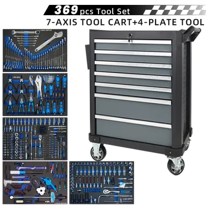 OEM ODM 420 Pcs Tool Sets Stainless Steel Tool Chest 7 Drawers