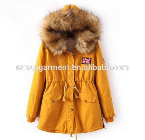 casual women's thicken hooded lambs cotton-padded jacket coats and jackets woman