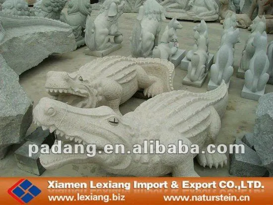 Garden ornaments stone animals