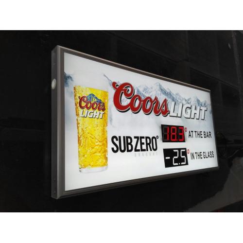 Coorslight Light Tempreture Sign