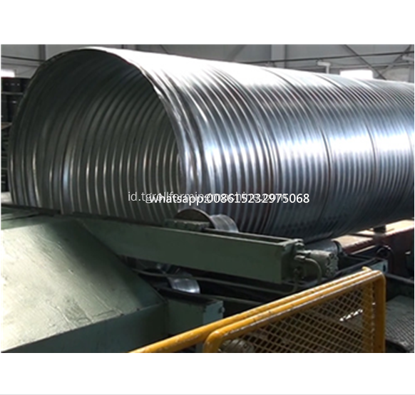 Spiral Helically Corrugated Culvert Pipe Machine