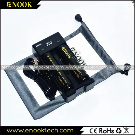 Enook X2 3.7v 18650 li-ion battery charger