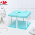 Transparent around PVC window with ribbon closure box