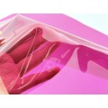Película de PVC transparente de color rojo oscuro