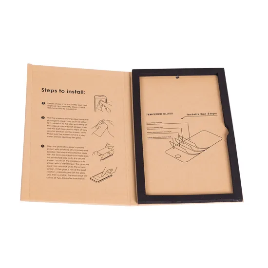 Paper Book Shape Gift Box for Screen Protector