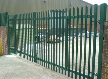 Hot Dipped Galvanized Steel Palisade Security Gate Fences