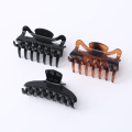 New Plastic Tortoiseshell And black sequin hair claw clips