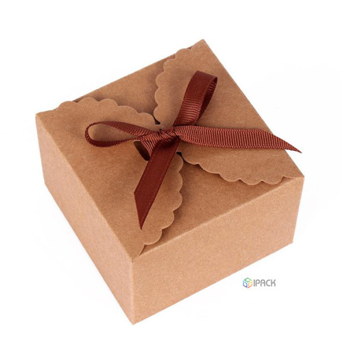 Cookies Kraft Paper Folding Gift Food Box