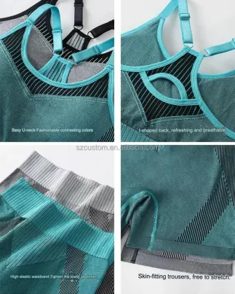 Women's Sports Bra and Briefs Set - Sexy Push-Up Sport Underwear