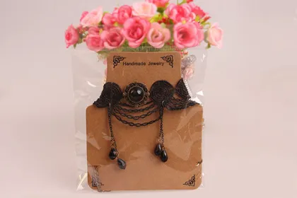 Fashion Crochet Necklace Black Lace Necklace Choker