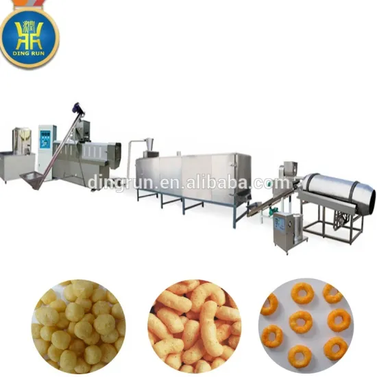 corn puff snack processing extruder machine