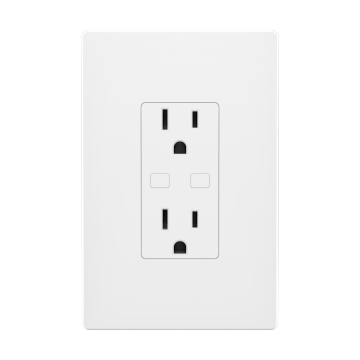 Wi-Fi Enabled In-Wall Switch Outlet with Single Way Wiring: BNC-60/U183WT-8