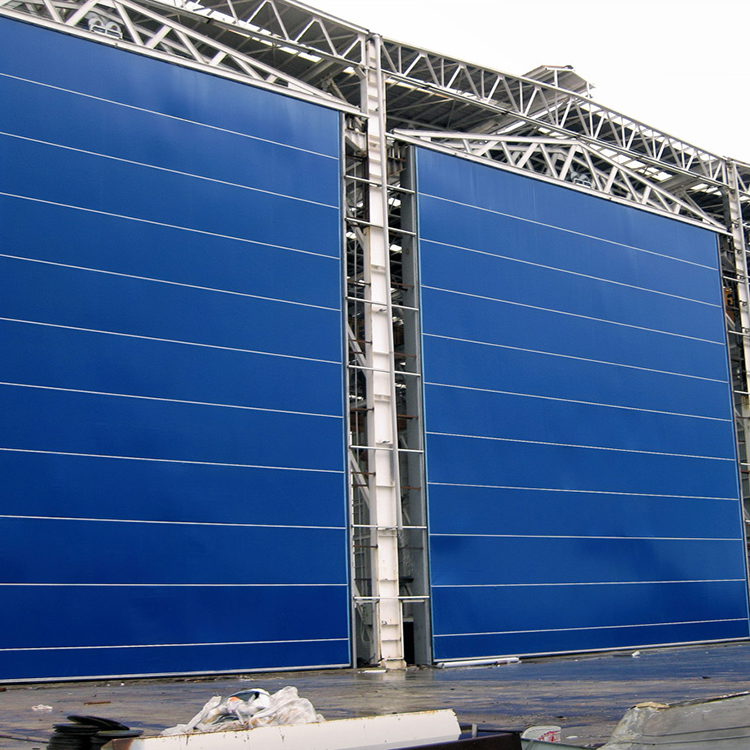 high speed stacking up hangar door