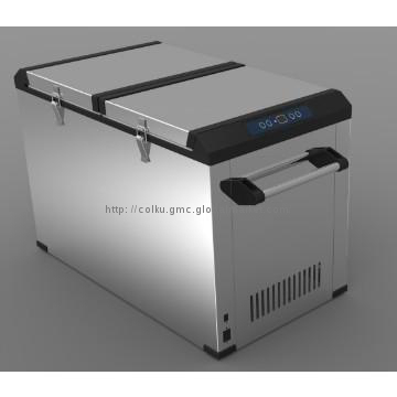Double Compartments DC Compressor Chest Fridge/Freezer