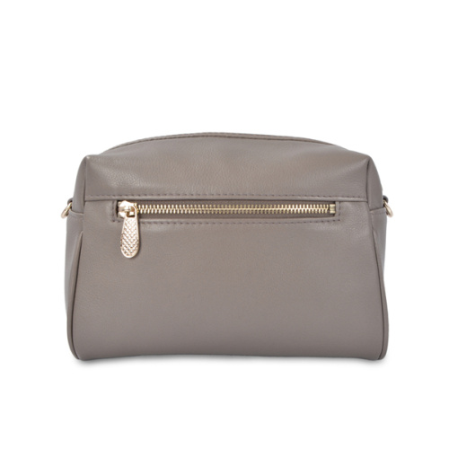 Christopher Kon Medium Weave Leather Crossbody Bag Grey