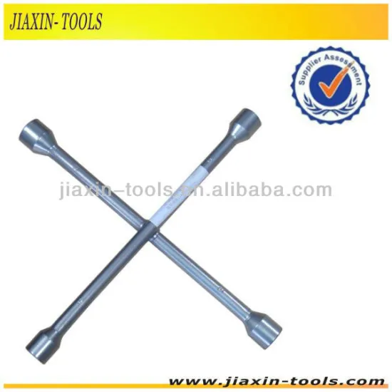 forged carbon steel wrench with 4 Ways for Wheel Nut Removal