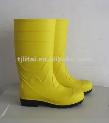 pvc safety rain boot for working people