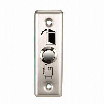 Metal pushbutton switch, used for access control systems