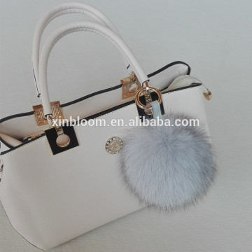 super hand feel fox hair ball Venonat bag car key-ring hanging pendant