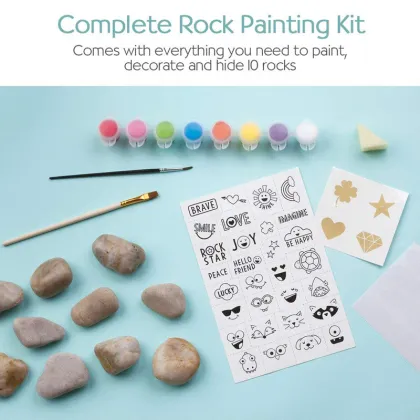 Kids Creativity Kit: Hide and Seek Rock Painting Kit
