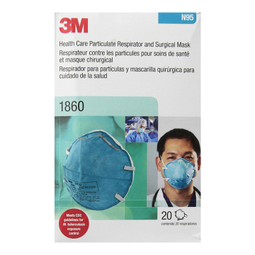 Paket Masker Wajah 3M 1860 Kecil N95 berisi 20