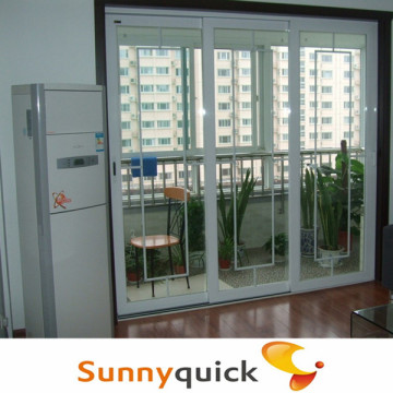 PVC french doors/glass door with internal blind