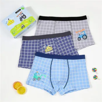 Cotton Men's and Boys Comfortable Boxer Briefs - Soft and Breathable Underwear