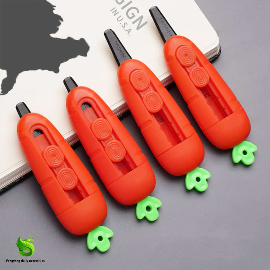 Express Package Opening Knife with Cartoon Carrot Design