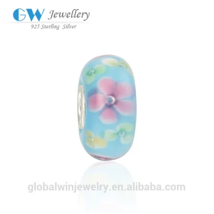 Beautiful Flower Murano Lampwork Glass Beads