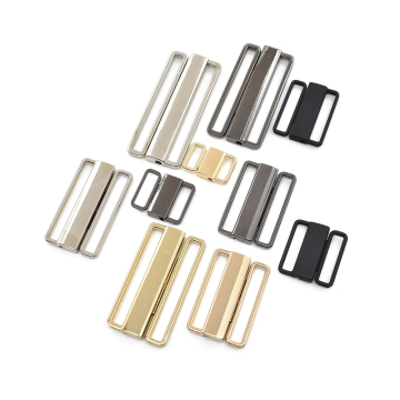 High-End Customized Metal Accessory Collection: Logo Bikini Buckle Connectors, Underwear Bra Closures, Swimwear Clips, and Beachwear Fasteners