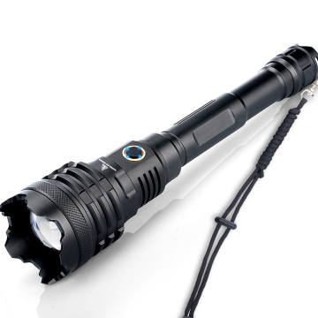 High-Power Waterproof Rechargeable Tactical LED Flashlight - 10000 Lumens, 5 Modes, 21700 Battery, Boy Scouts Approved